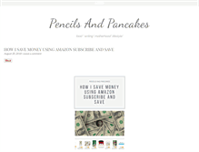 Tablet Screenshot of pencilsandpancakes.com
